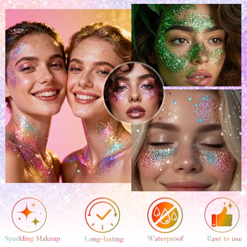 Mermaid Face and Body Glitter Stick - Fairy Sparkling Makeup, Variation: Mermaid