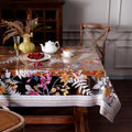 Clear Vinyl Table Cover Protector 52x70 Inches - Birds Design, Waterproof
