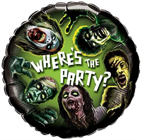 Zombie Party Balloons 10-Pack - Halloween & Birthday Decorations