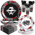 2000s Party Decorations Set - Cholo Gangsta Western Cowboy Theme, Disposable Supplies