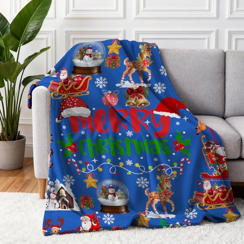 Christmas31 50x60 Inch Holiday Fleece Throw Blanket - Cute Christmas Blanket for Couch & Gift
