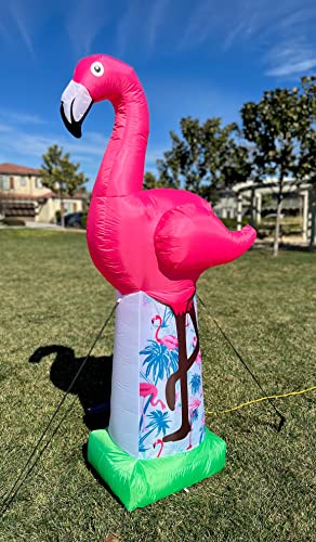 Giant Pink Flamingo Inflatable 6-Foot Tall Summer Party Decoration