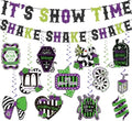 Halloween Party Decorations Banner & Hanging Swirls - Spooky Indoor Decor