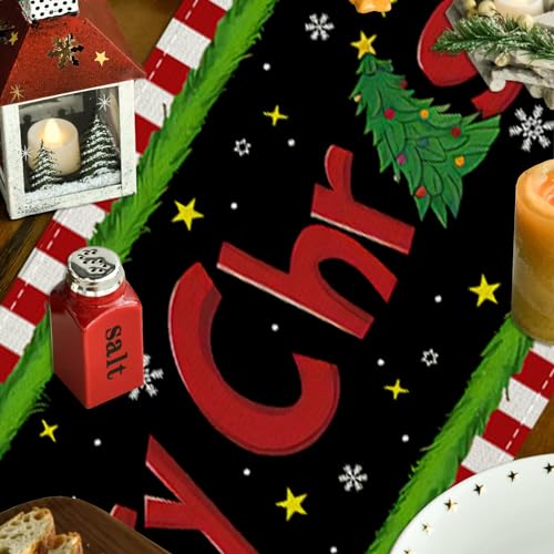 Christmas Table Runner 13x72 Inch Holiday Home Decor Linen