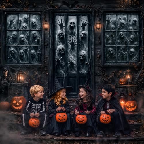 Halloween Skeleton Door & Window Covers Banner Set - 3 Pieces