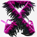 Hot Pink Rooster Feather Trim for Shawl Cape - 2 Yards, 5-7 Inch Variation of THIS Listing