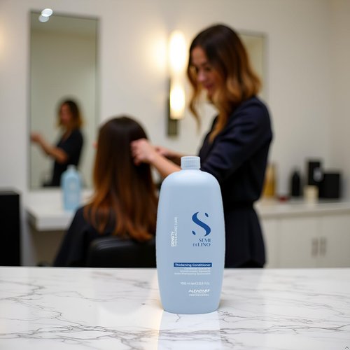 Alfaparf Milano Semi Di Lino Density Conditioner - Sulfate-Free, Detangling & Moisturizing for Thin Hair with Filler Complex - Provides Softness & Added Volume (33.8 Fl Oz)