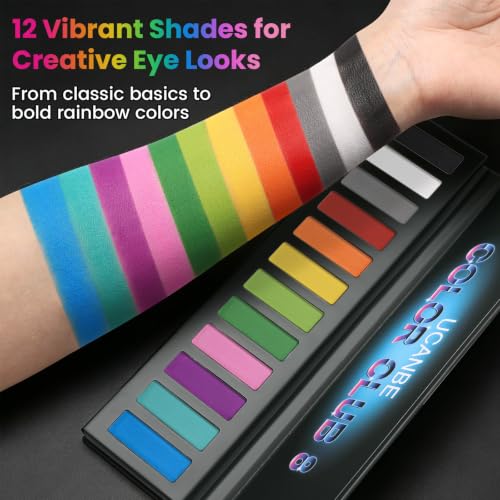 Colorful Eyeshadow Palette with 12 Vibrant Shades - Variation 08