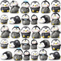 Mini Penguin Figurines Set - Cute Cake Toppers & Party Decorations, Simple