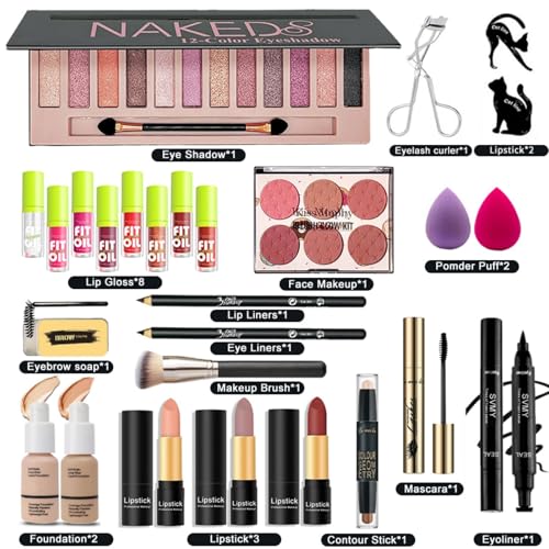 All-in-One Makeup Kit for Women & Teens - 28Pcs - Variation A2-01