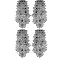 Halloween Table Runner Black Lace Spider Web 4-Pack 18x72 Inches - Variation of THIS listing