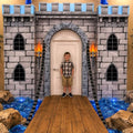 Medieval Castle Door Banner Backdrop Set for Medieval-Themed Parties