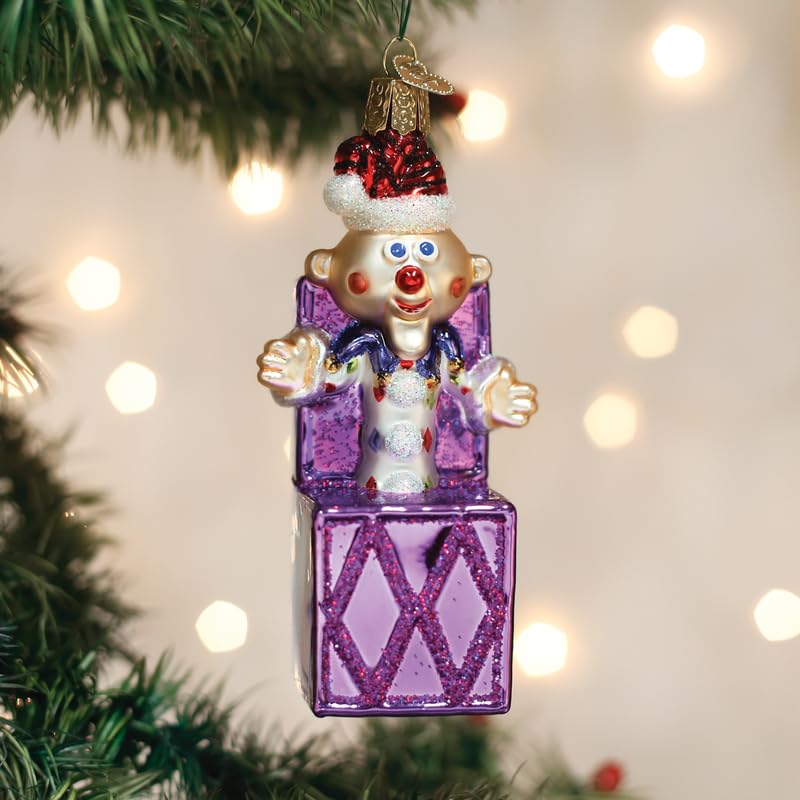 Old World Christmas Charlie-in-The-Box Glass Christmas Ornament - Handcrafted Holiday Decoration