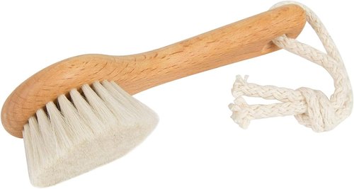 SHASH Since 1869 Exfoliating Face Brush - Sustainable Scrub for Glowing Skin | Medium Horse Hair Bristle
