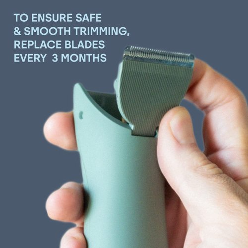 Meridian - Trimmer Replacement Blade - Sage Ceramic Blades for Electric Body & Pubic Hair Trimmer - 1 Pack