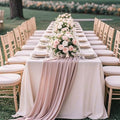 Linen Grey Cheesecloth Table Runner 10ft Boho Rustic Wedding & Party Decor