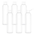 Neendohome 6 Pack 8 oz Travel Squeeze Bottles with Flip Caps Refillable Empty Plastic Containers for Toiletries Shampoo Lotions Oils