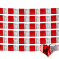 Metallic Fringe Garland Set - Red & Silver 6 Pack, 10ft Party Decorations