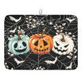Halloween Pumpkin Dish Drying Mat 18x24 Black Spider Web Spooky Pumpkin – Variation of THIS listing