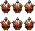 Thanksgiving Turkey Foil Balloons Set - Autumn Harvest Party Decorations