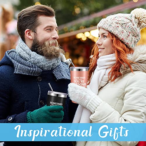 20 oz Insulated Tumbler Gift Set with Keychain - Employee Appreciation Bulk