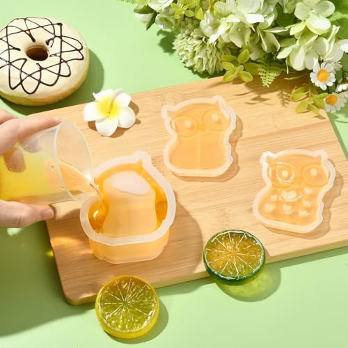 Food-Grade Silicone Owl Molds for Baking and Crafting - 7 Styles Halloween Decor