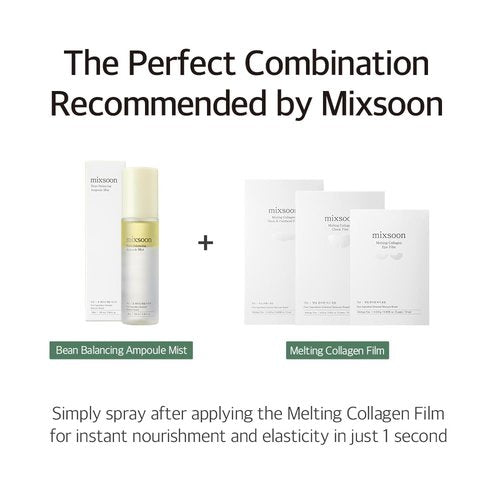 mixsoon Bean Balancing Ampoule Mist - Hydrating and Soothing for Face, Oil balance For Hydrated Radiance 100ml / 3.38 fl.oz. Korean Glass Skin Care