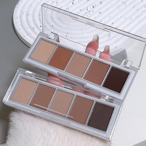 Matte Eyeshadow Palette - Cool Taupe Grey Brown Ash for Smokey & Daily Makeup - Variation 06