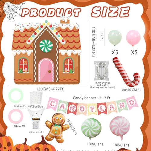 Candy Trunk or Treat Car SUV Decorations Kit with String Lights & Banner - Pink & Green