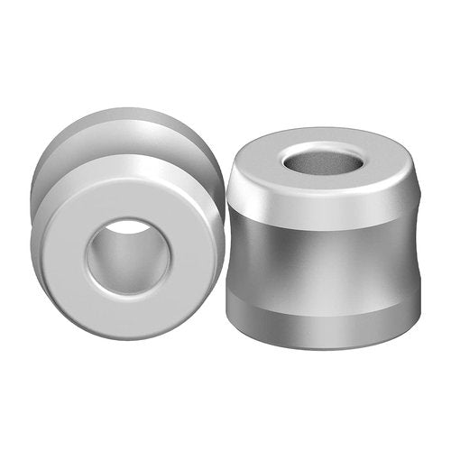 Linkidea 2 Pack Safety Razor Stand, Opening Dia 0.7" (18.5mm) Aluminum Alloy Men's Shaving Stand for Bathroom Countertops, Silver
