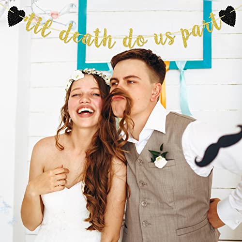 Halloween Wedding Banner - Til Death Do Us Part Spooky Decor