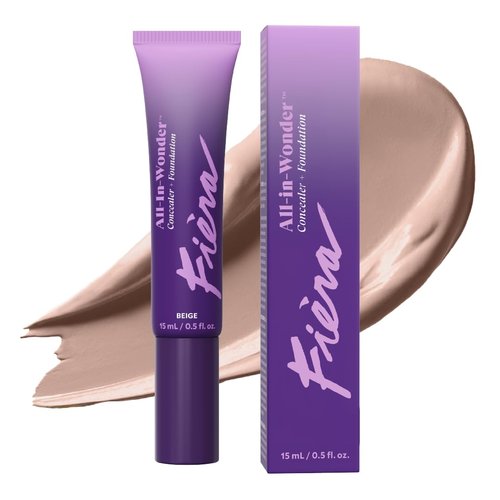 Fièra All-In-Wonder™ Concealer + Foundation - Full-Coverage, Hydrating Formula for Mature Skin - Beige, 0.5 FL. OZ. / 15 ML