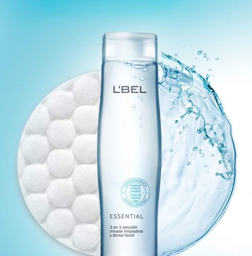 L'Bel Essential Micellar Cleansing Solution & Facial Toner - 3 Fl. Oz. for Refreshing Skin