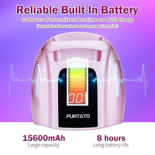 Rechargeable UV LED Nail Lamp 96W Portable Cordless with Timer & Sensor - Pink