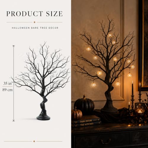 Black 33 Inch Halloween Tree Centerpiece - Reusable Spring & Party Decor