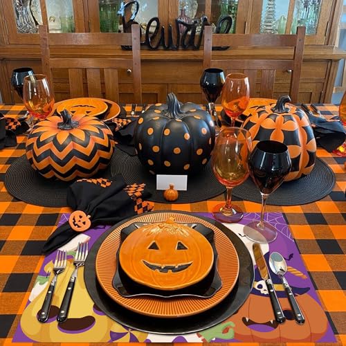 Halloween Paper Place Mats - 50 PCS Disposable Festive Table Decor