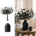 Black Flowers Artificial Centerpiece with Vase - Gothic Home Decor - Variation: Black Kiku / 1