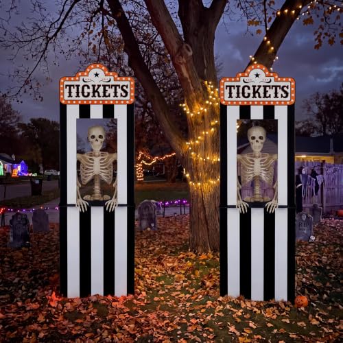 Halloween Ticket Booth Cardboard Stand 71 x 22 Inches Carnival Photo Prop