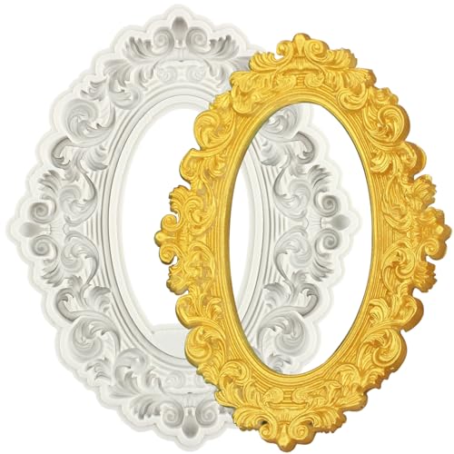 Baroque Photo Frame Silicone Mold for Cake Decorating & Crafts - Style C