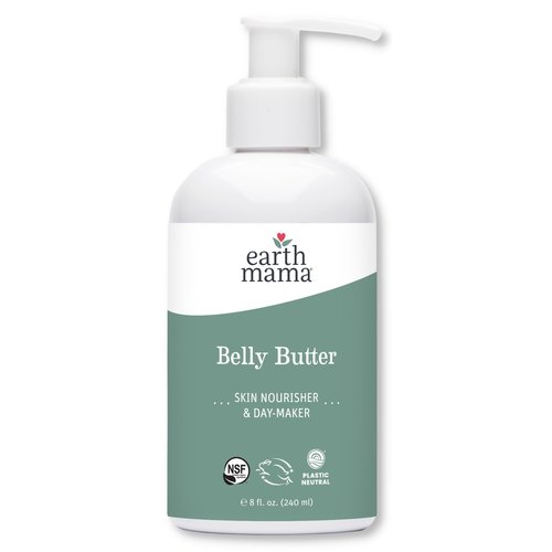 Earth Mama Belly Butter, Maternity Moisturizer for Dry Skin | Lotion for Pregnancy and Postpartum Recovery Self Care, Body Cream with Aloe, Fragrance Free, 8-Fluid Ounce