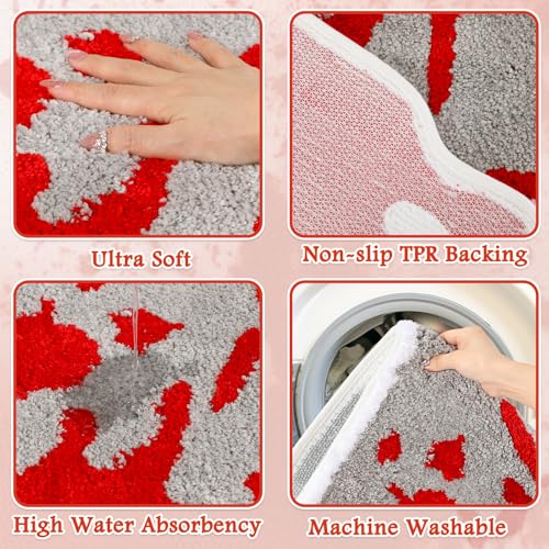 Halloween Bloody Knife Bath Rug Non-Slip Water Absorbent Mat Bathroom Shower Kitchen Decor