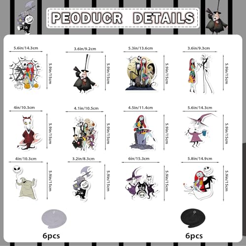 Halloween & Christmas Hanging Swirl Decorations Set - 12 Pieces Party Decor