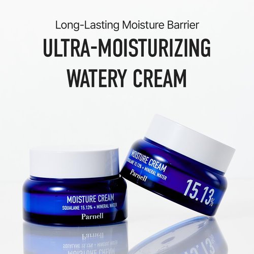 Parnell Squalane Moisture Cream - Deep Hydrating Face Moisturizer for Dry, Sensitive Skin | 1.69 fl. oz (50ml)