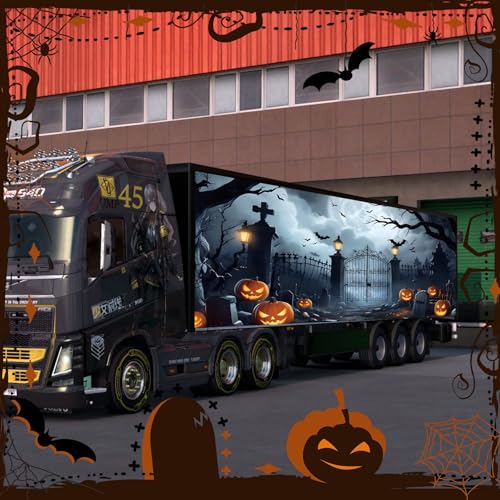 Halloween Garage Door Banner - Terror Gate 7x16Ft - Outdoor Haunted Decorations (Variation of THIS listing)