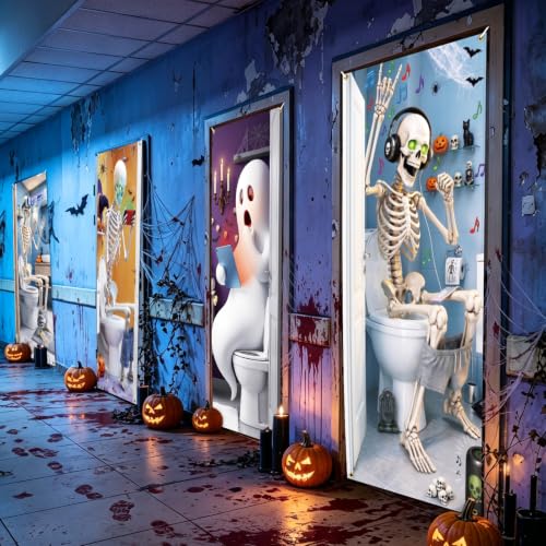 Halloween Ghost Door Cover Movie Night Variation of THIS listing