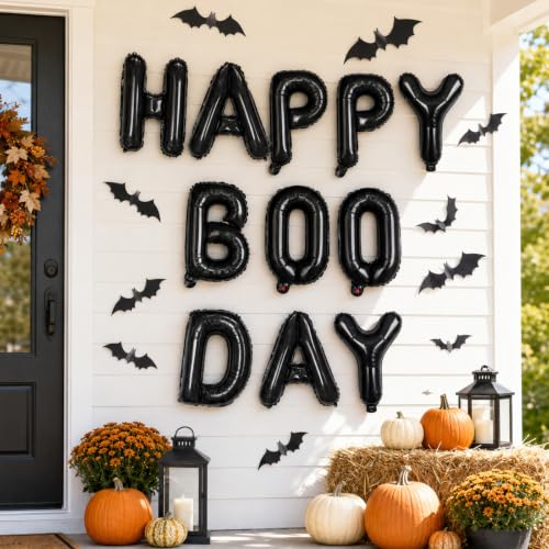 Halloween Balloon Set with Black Letter Balloon Hbd-Black - Birthday Decor