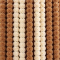 15 Pack Marigold Garland for Decor - Cream White & Brown, 5ft