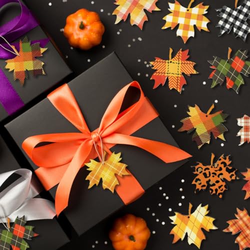 24 Pcs Maple Leaf Hanging Ornaments Fall Harvest Decorations for Thanksgiving