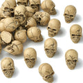 Halloween Mini Resin Skull Decor Set - 30pcs Skeleton Head Bone Table Decorations