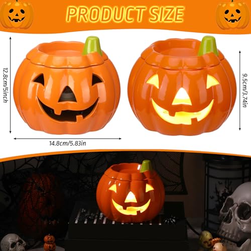 Halloween Pumpkin Wax Warmer - Electric Candle Melter for Autumn Decor